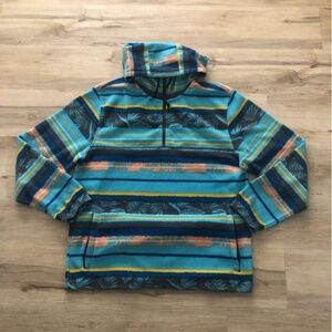 O'Neill Blue Patterned Quarter Zip-Up Sweater